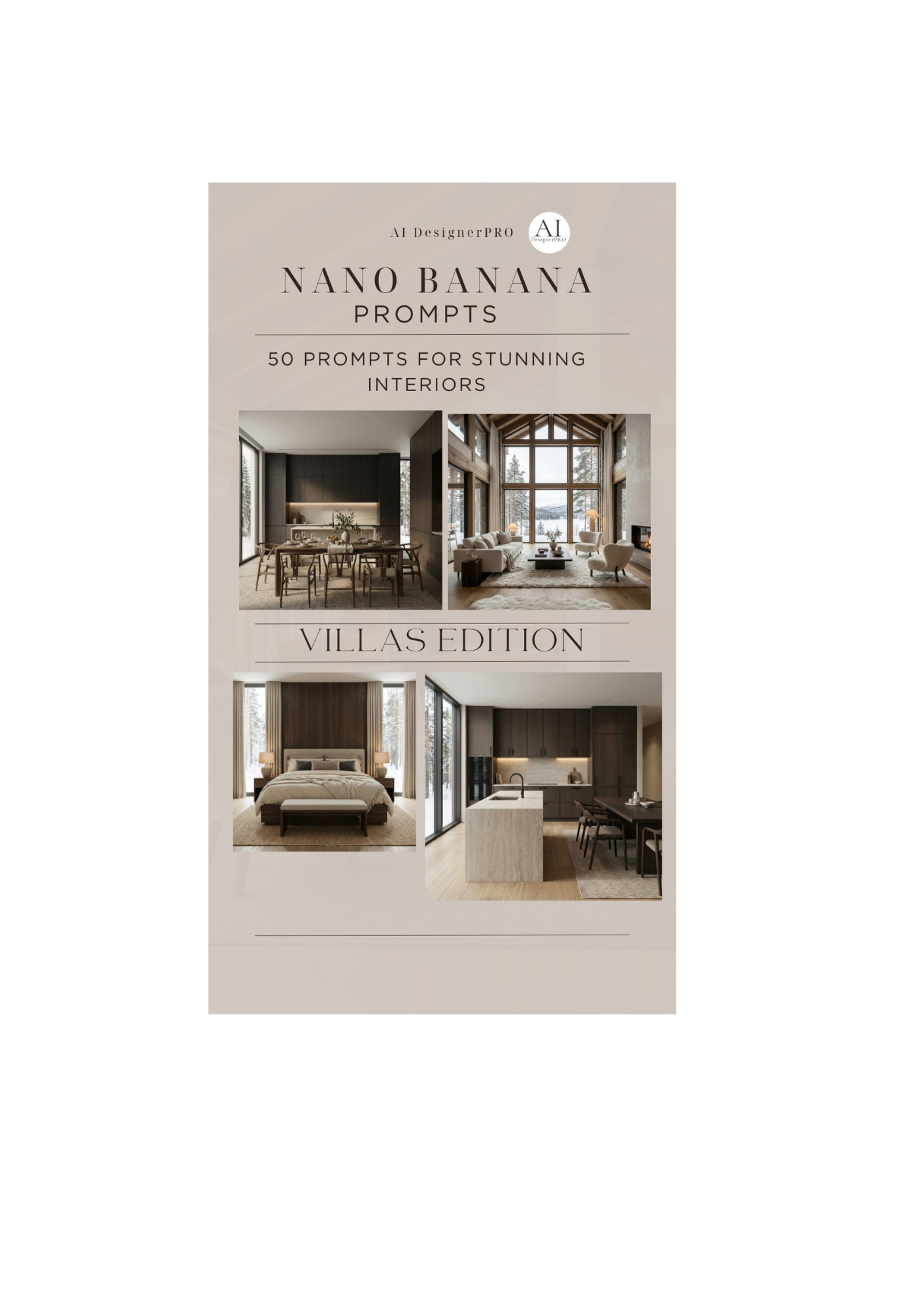 Nano Banana Interior Prompt Collection — Villa Edition